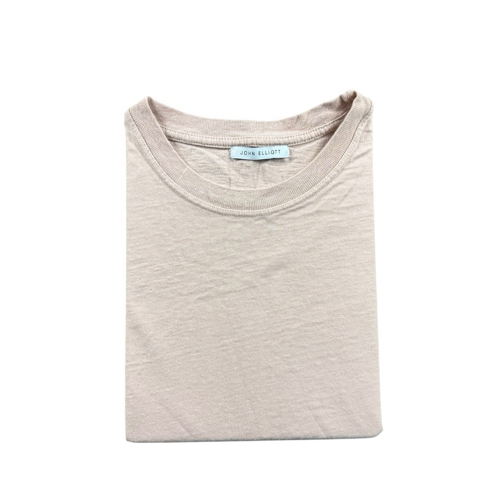 John Elliott Light Pink Cotton Short Sleeve T Shirt Mens Size 2 M